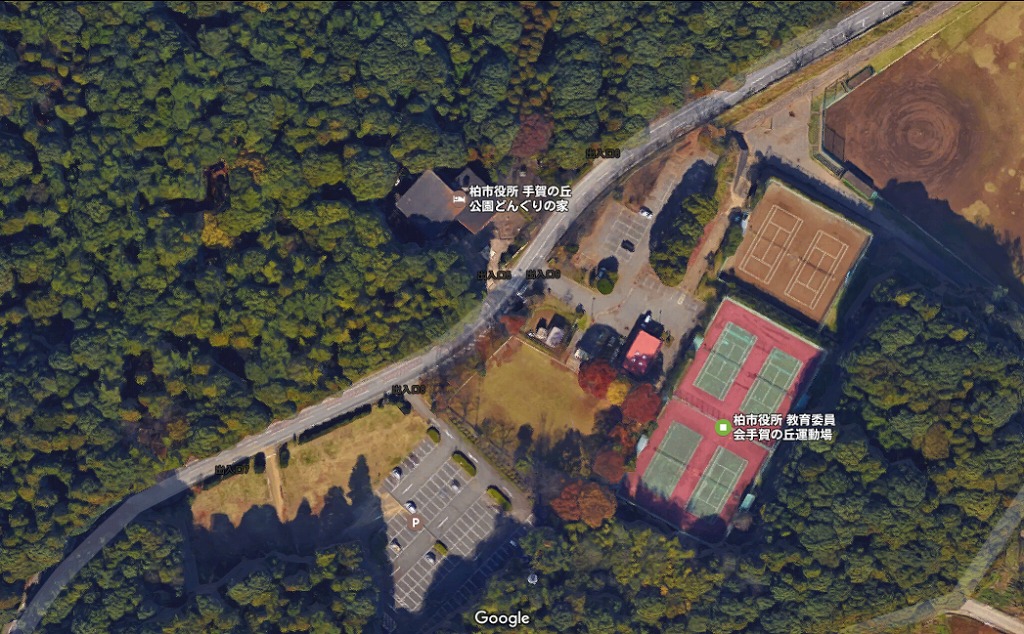 手賀の丘公園の駐車場
